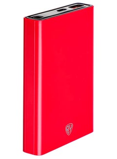 Buy Power Bank 10000mAh USB C Power Delivery 20W USB A Fast Charging QC3.0 5A Red Color in UAE