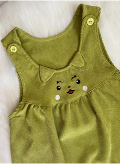 Buy Kiwi velvet dress with inner T-shirt and headband from Senior Gentle in Egypt