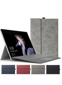 اشتري Protective Case for Microsoft Surface Pro 9 Tablet, Surface pro 9 (13 inch) Case Cover, Compatible with Type Cover Keyboard, Business Cover with Pen Holder Accessories (Gray) في مصر