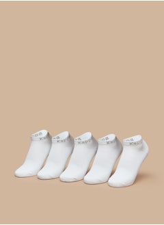 Buy Solid Ankle Length Sports Socks - Set of 5 in UAE