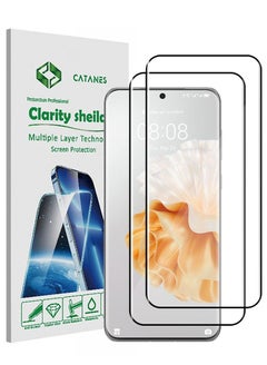 Buy 2 Pack For Huawei P60 Pro Huawei P60 Screen Protector Tempered Glass Full Glue Back in UAE
