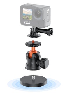 اشتري Magnet Camera Mount for GoPro,Magnetic Mount Base Stand with 1/4"-20 Thread Camera Mount with 360° Ball Head for Car Body with GoPro Max Hero 11 10 9 8 7 6 5/DJI Osmo/AKASO/SJCAM/Action في الامارات