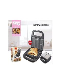 Buy DSP Electric Sandwich Maker 800W Griddle Size: 12.5*21.5cm 2pcs fixed grill Non-stick coated plates for easy cleaning High temperature resistant cover Power and start indicator Automatic temperature control Vertical storage Anti-scald handle Non-slip foot pad KC1170 in Egypt