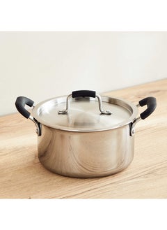 Buy Glisten Triply Casserole with Steel Lid 26 x 13 x 20 in UAE