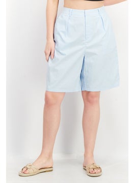 اشتري Women Solid Basic Shorts, Blue في الامارات