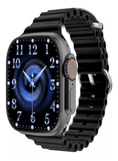 Buy Smart Watch X8+ Plus Ultra Series 8 (2023) Smart Watch 2.08 Inch IPS display NFC Bluetooth V5 Call Waterproof IP67 Wireless Charger (Black) in Saudi Arabia