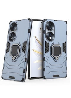 Buy Shockproof Protection Phone Case with Kickstand for Honor 70 Blue in Saudi Arabia