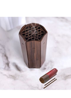 Buy Car incense burner, brown color, with incense sticks in Saudi Arabia