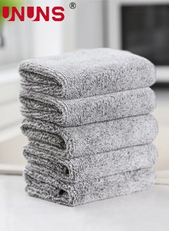 Buy 5PCS Microfiber Kitchen Rags, Cleaning Cloth for Dishes, Kitchen Dish Cloth Cotton Dish Rags, High Absorbent Cleaning Cloth Durable in UAE