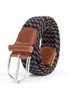 اشتري New Canvas Belt Needle Buckle Elastic Woven Waistband في السعودية