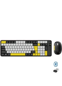 Buy QW06 Wireless 2.4G, Bluetooth Keyboard and Mouse Combo english & arabic in Egypt