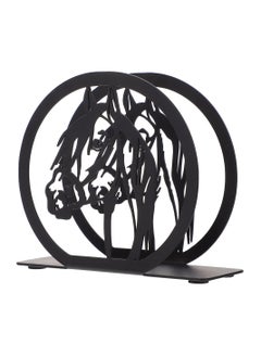 اشتري Napkin Holder, Metal Napkin Holders, Horse Design Freestanding Tissue Dispenser Holders Iron Paper Napkin Holder Stand for Restaurant Kitchen, Modern Black Napkin Holder في الامارات