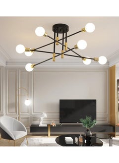 Buy 8 head Modern Chandelier LED Ceiling Lamp For Living Dining Room Bedroom Kitchen Ceiling Light, without bulbs in Saudi Arabia