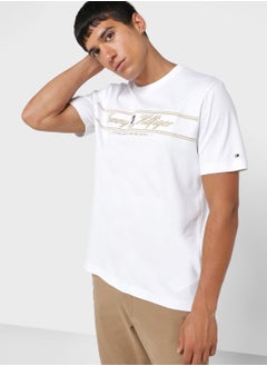 Buy Slogan Crew Neck T-Shirt in UAE