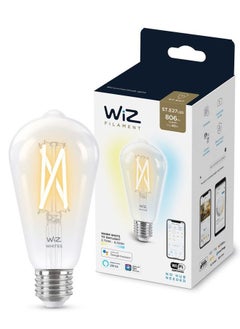 اشتري Wiz Smart Light Bulb Filament Clear St64 E27 Tunable White Wi-Fi Compatible With Google Assistant Alexa & Siri 2 years Warranty في الامارات