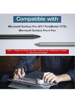 اشتري Pen Tips for Surface Set, 2H H HB B Kit Refill Replacement Microsoft Pro 9 8 7 6 5 4 Series/Surface Book 1 2 / New Pro/Surface Go/Surface Laptop Touch Stylus في الامارات