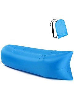 Buy Outdoor Inflatable Sofa,Portable Beach Camping Sofa,Fast Inflatable,Wear and Scratch Resistant,For Pool/Grass/Yard/Living Room(Blue200*70cm) in Saudi Arabia