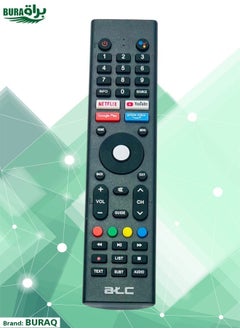 اشتري ATC Smart TV Remote - جهاز التحكم عن بُعد باستبدال متوافق مع تلفزيونات LCD Smart Smart مع Google Play و Netflix و Prime Video و YouTube Smart Keys - Black في السعودية