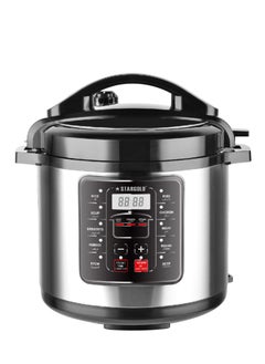 Buy Electric Pressure Cooker Stainless Steel Body Digital Cooker 8L Capacity 1300 Watts in UAE