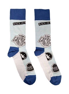 Buy AC/DC Unisex Ankle Socks featuring the 'Icons' design motif. Officially Licensed Merchandise. EU 40-45. Quality Comfortable Fabric Socks available in a black colourway. in UAE