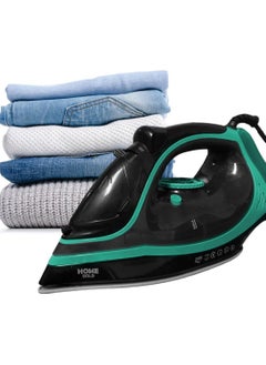 Buy Home Gold Steam Iron for Effortless Ironing with Rapid Heat, 2 Settings, and Advanced Safety Features - 2600W Power, Ceramic Coating, Variable Steam Control, HG-803 (Sky Blue)_ 1 Year Warranty in Egypt