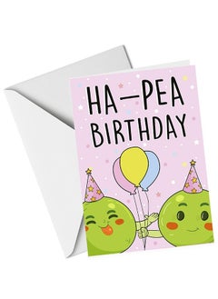 Buy HA-PEA Birthday Greeting Card - UV Card in UAE