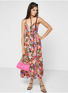 Buy Urban Minx Strappy Printed Dress in UAE