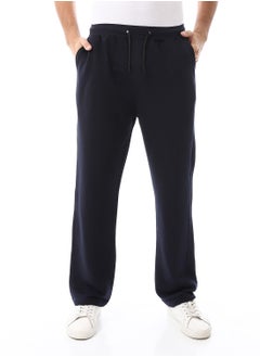 Buy Slash Pockets Elastic Waist Sweatpants_Navy Blue in Egypt