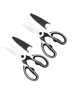 Buy Kitchen Shears Set, 2 pcs, Dishwasher Safe, Suitable for Chicken, Fish, Meat, Vegetables, Herbs, BBQ, etc in UAE