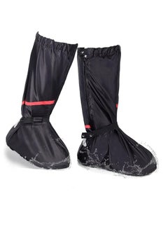 اشتري Waterproof Shoe Covers Reusable Foldable Rain Boot Shoe Cover Overshoes Non-Slip Reusable Rain Gear for Men Women(L) في الامارات
