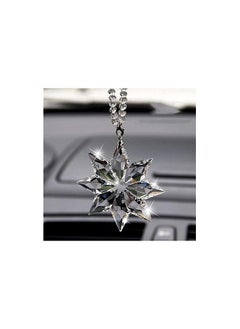 اشتري Car Rear View Crystal Snowflake Hanging Ornament Pendant في الامارات