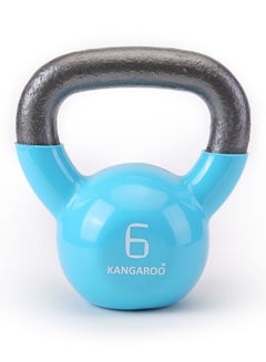 Buy Kettlebell weights 6 kg from Kangaroo, which are made of cast iron and are coated with thick and rubberized vinyl in Saudi Arabia