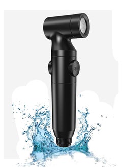 اشتري High Pressure Bidet Sprayer, Bidet Toilet Sprayer Head, Bathroom Diaper Sprayer for Kitchen and Bathroom Cleaning (Black) في السعودية