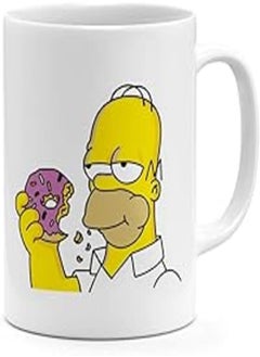 اشتري Donut Homer Simpson 11oz Coffee Mug The Simpsons Cartoon 11oz Ceramic Novelty Mug في مصر