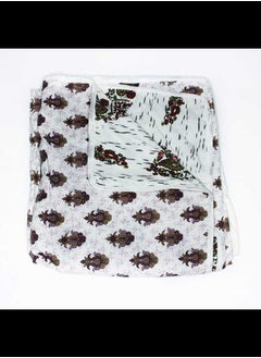 اشتري Reversible baby Dohar - Brown and Light Purple print في الامارات