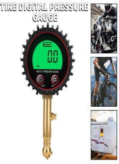 اشتري Malinaisi Accurate Digital Air Pressure Tire Gauge 3-255 PSI LCD Screen for Truck Car Bike في الامارات