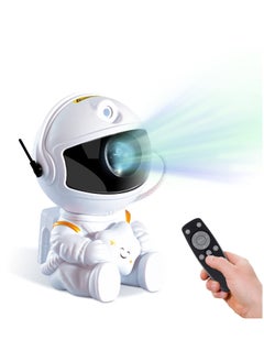 اشتري Galaxy Astronaut Star Light Projector, Perfect Night Light for Kids and Adults, Ideal for Bedroom and Playroom Decor في السعودية