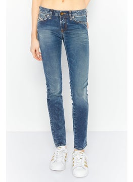 اشتري Women Regular Fit Gracey Stretchable Jeans, Blue Wash في الامارات