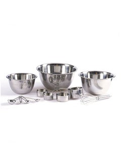 Buy Essential 12-Piece Baking Set -Chrome in UAE