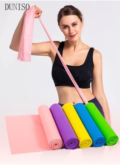 اشتري 5-Piece Resistance Bands Elastic Exercise Bands Set Physical Therapy Tension Band Recovery Band Workout Strength Training Bands for Yoga Pilates Rehab Fitness Strength Training في الامارات