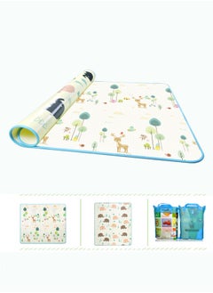 Buy 1-Piece Double Sided 200X180X1cm Play Mat Baby Rugs Living Room Kids Children's Carpet in UAE