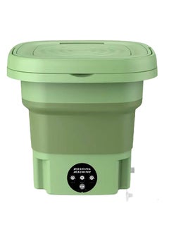 Buy SYOSI Portable Mini Washing Machine, 8L Large Capacity Suitable for Washing Baby Clothes, Underwear, Socks, Portable Washer Machine for Apartments, Dormitories, RV and More Green in UAE