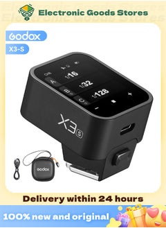 Buy Godox X3-S Touchscreen TTL Wireless Flash Trigger for Sony Camera, 1/8000s HSS TTL TCM Function, Built-in Battery USB-C Charge Flash Transmitter Compatible with Sony A7IV A7C A7M4 A7R A7RIII in Saudi Arabia