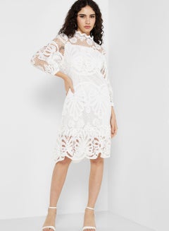 Buy Schifflli Dress With Cut Out Detail in UAE
