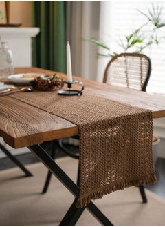 Buy Natural Burlap Table Runner 30cmx180cm in Saudi Arabia