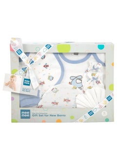 Buy Pampering Aeroplane Print Gift Set Blue (Pack Of 6) in Saudi Arabia