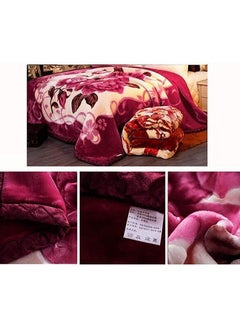 Buy Heavy winter blanket, measuring 240 cm by 200 cm and weighing 4 kg, an ultra-soft double-layer blanket made of high-quality materials in Saudi Arabia