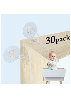 اشتري Goolsky Furniture Anchors (30 Pack) No Drill Upgraded Furniture Straps for Baby Proofing, Self-Adhesive Secure 168 Pound Furniture Prevent Falling Anti Tip Earthquake Straps for Child Safety في الامارات