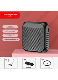 اشتري Nuo bixing S17 little bee loudspeaker teacher teaching guide stall selling loudspeaker portable player Upgraded Bluetooth version Black في الامارات