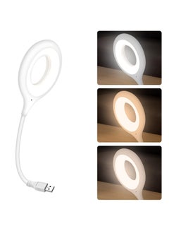 Buy USB Voice Control Lamp, Portable Mini LED Reading Light, USB Lamp with 360° Rotatable Flexible Neck, 3 Colors and 4 Brightness for Computer Home Study in Egypt